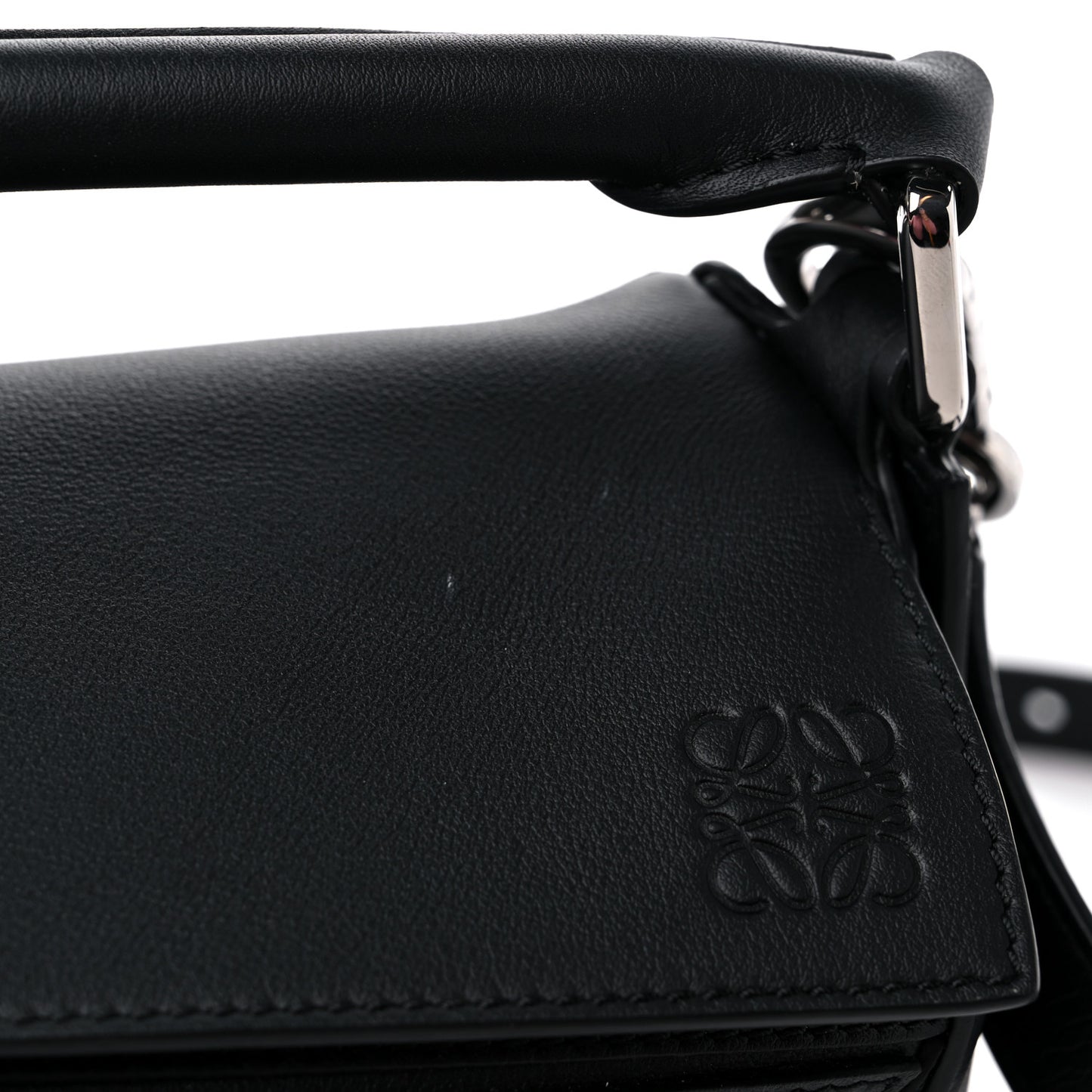 Calfskin Small Puzzle Bag Black