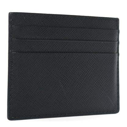 Prada Saffiano Metal Card Holder Black 3 of 6