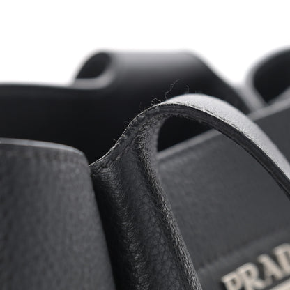 Prada Vitello Daino Soft Medium Dynamique Tote Black 14 of 15