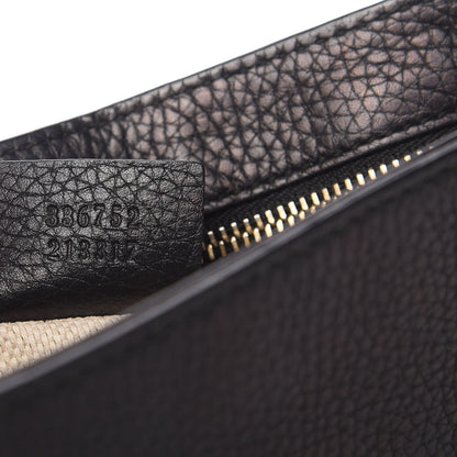 Gucci Pebbled Calfskin Medium Soho Flap Crossbody Black 9 of 11