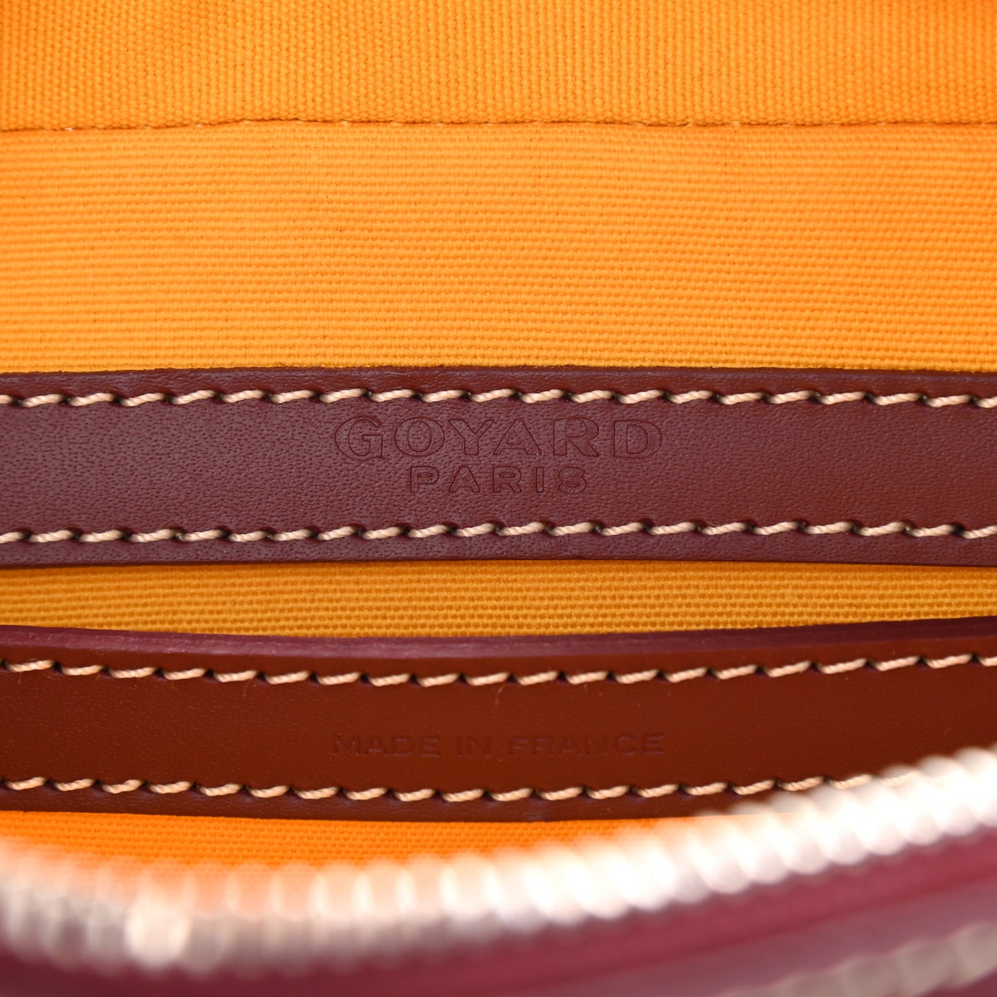Goyardine Sac Cap Vert Burgundy