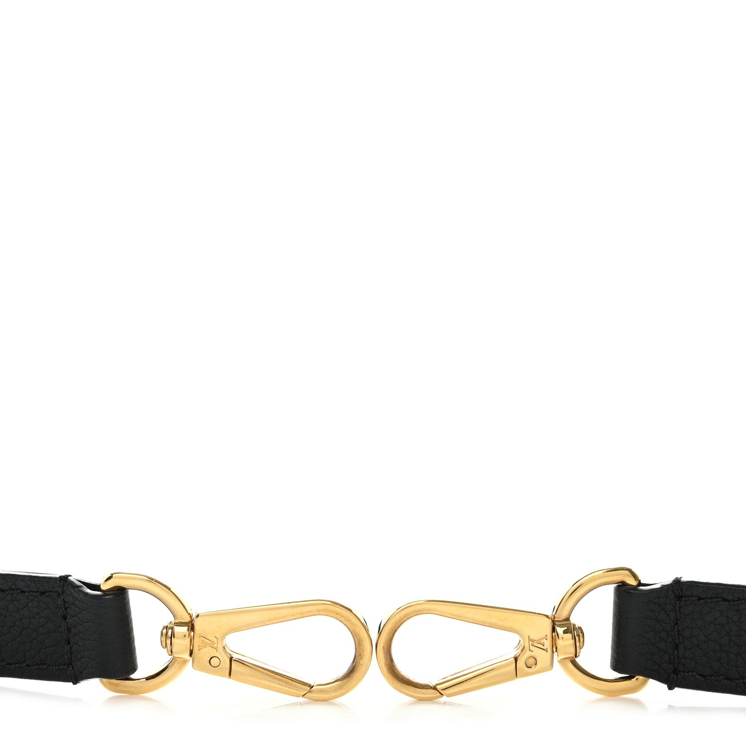 Louis Vuitton Calfskin Shoulder Strap Black 3 of 4