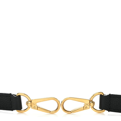 Louis Vuitton Calfskin Shoulder Strap Black 3 of 4