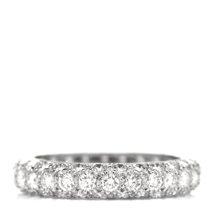 Tiffany Platinum Diamond Etoile Three-Row Band Ring 49 4.75 3 of 4