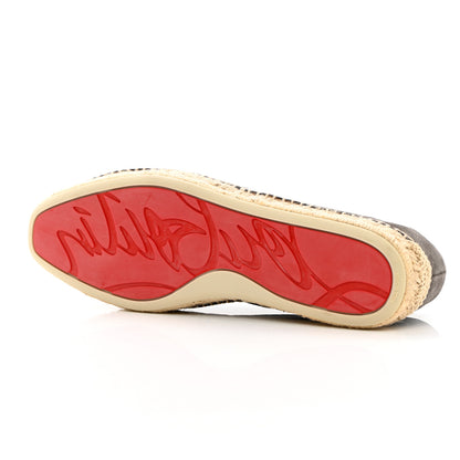 Christian Louboutin Suede Mens Nanou Flat Espadrilles 44 Brown 9 of 10