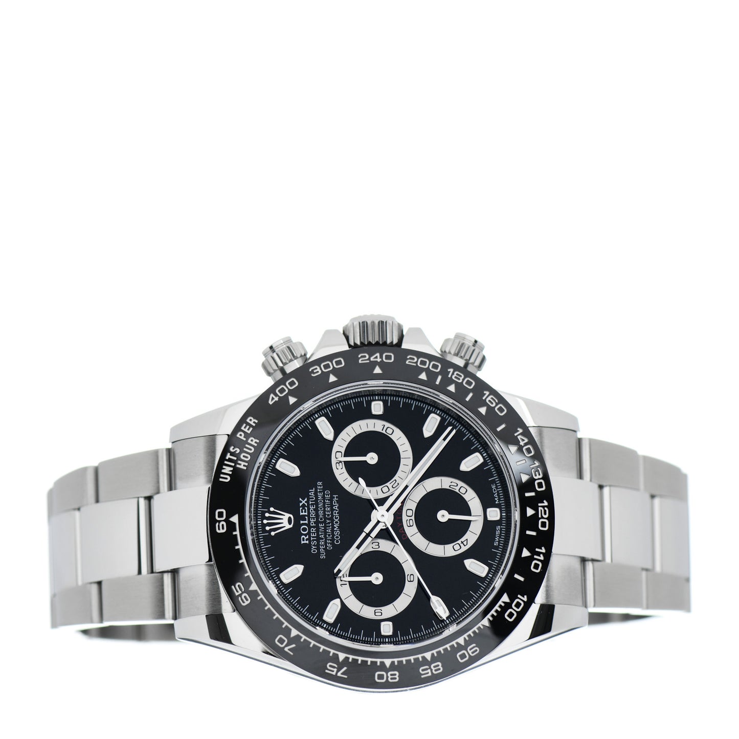 Stainless Steel 40mm Oyster Perpetual Cosmograph Daytona Watch Black 116500LN