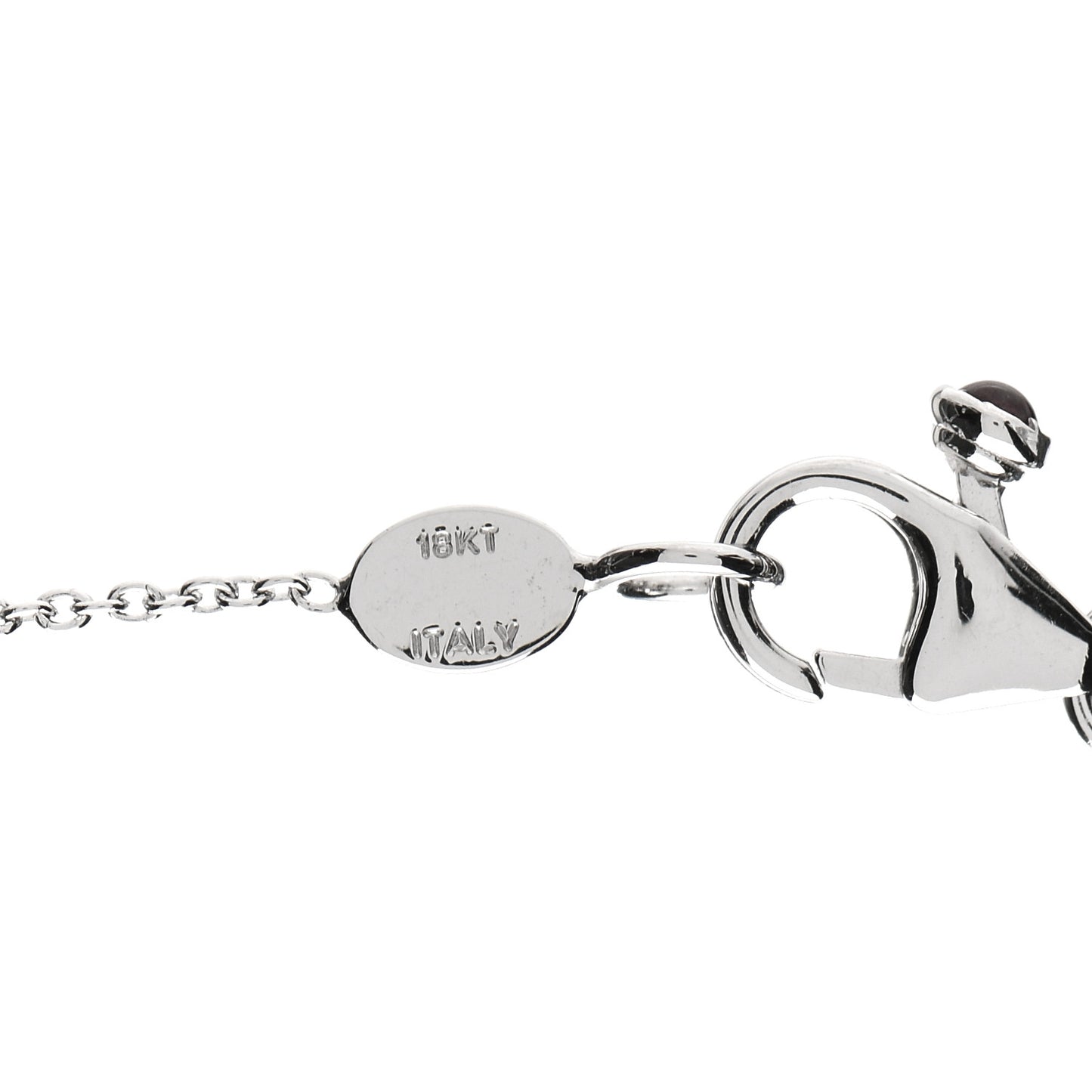 18K White Gold Diamond .25ctw Diamonds By The Inch Five Station Necklace