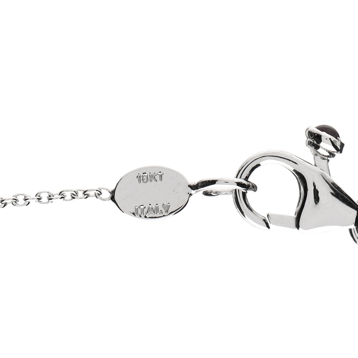 Roberto Coin 18K White Gold Diamond .25ctw Diamonds By The Inch Five Station Necklace 4 of 6