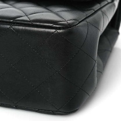 Chanel Lambskin Quilted Jumbo Double Flap Black 9 of 10
