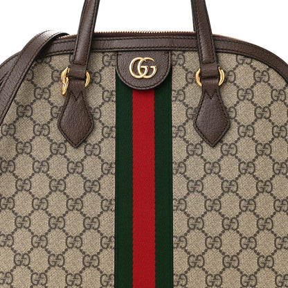 Gucci GG Supreme Monogram Web Medium Ophidia Top Handle Dome Bag Brown 8 of 10
