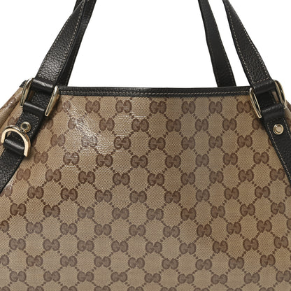 Gucci Crystal Monogram Medium Abbey Shoulder Bag Dark Brown 9 of 11