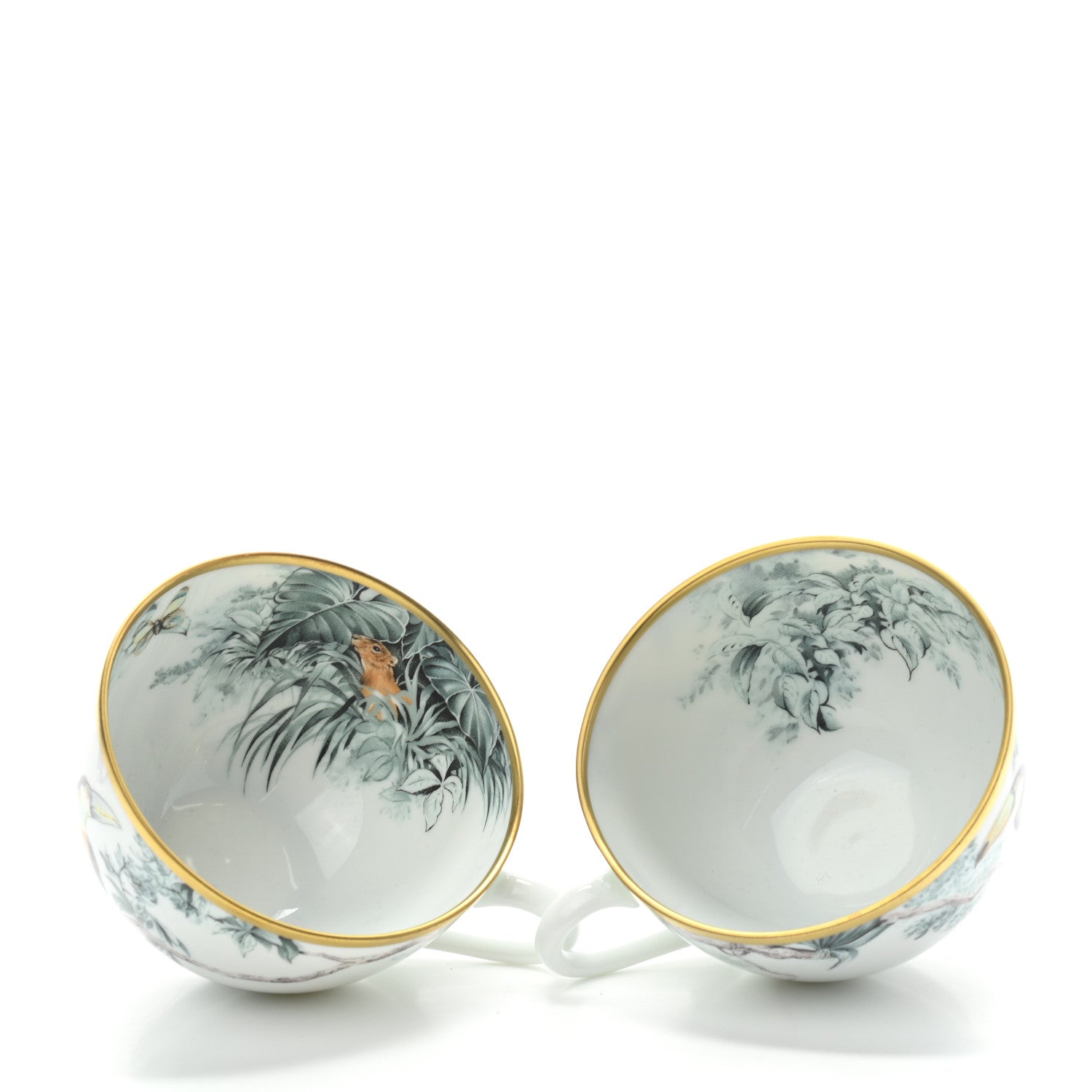 Hermes Porcelain Carnets d'Equateur Tea Cup and Saucer Set of 2 7 of 7