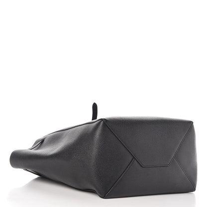 Celine Soft Grained Calfskin Small Belt Cabas Phantom Black 4 of 9