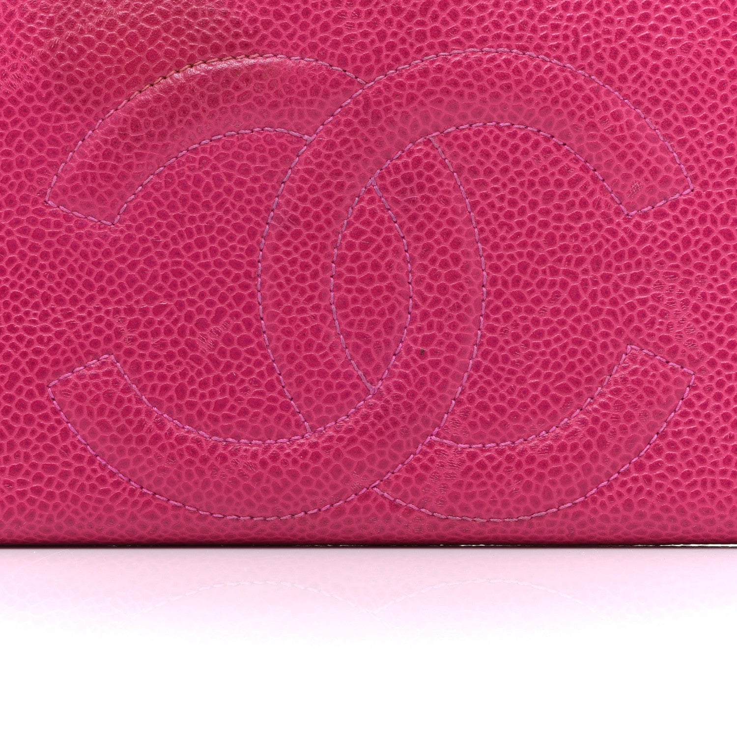 Chanel Caviar Timeless CC French Wallet Dark Pink 15 of 15