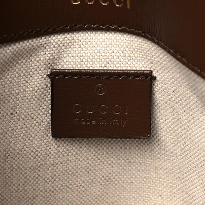 Gucci GG Supreme Monogram Web Mini Horsebit 1955 Shoulder Bag Beige Brown Sugar 6 of 12