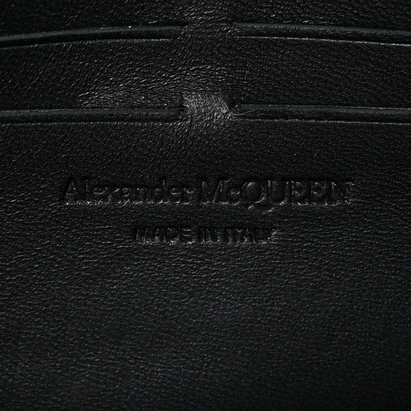 Pebbled Calfskin Skull Wallet on Chain Cobalt Blue