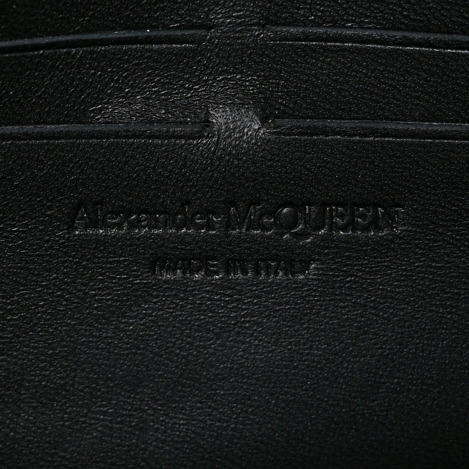 Alexander McQueen Pebbled Calfskin Skull Wallet on Chain Cobalt Blue 6 of 8