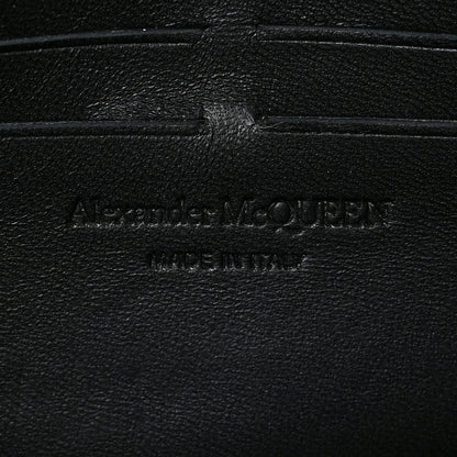 Alexander McQueen Pebbled Calfskin Skull Wallet on Chain Cobalt Blue 6 of 8