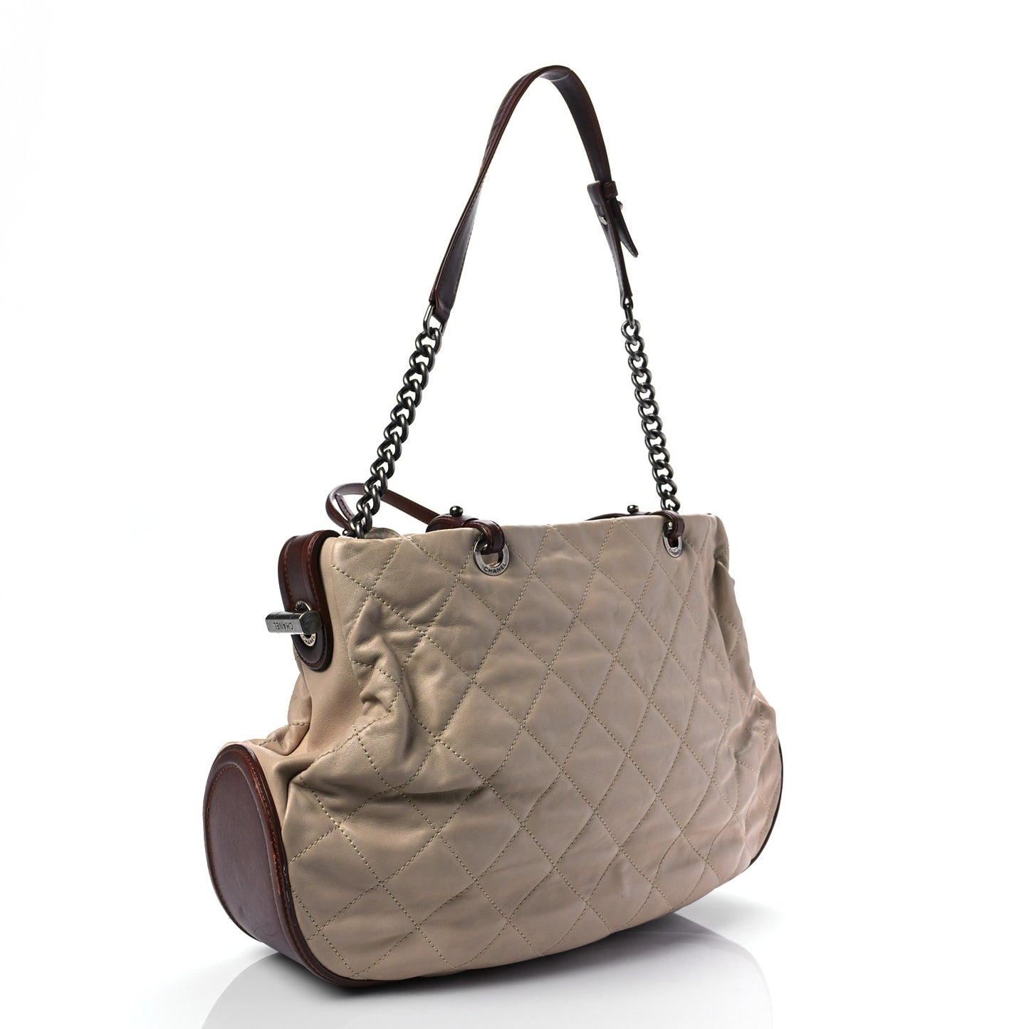 Calfskin Country Chic Hobo Ecru Brown
