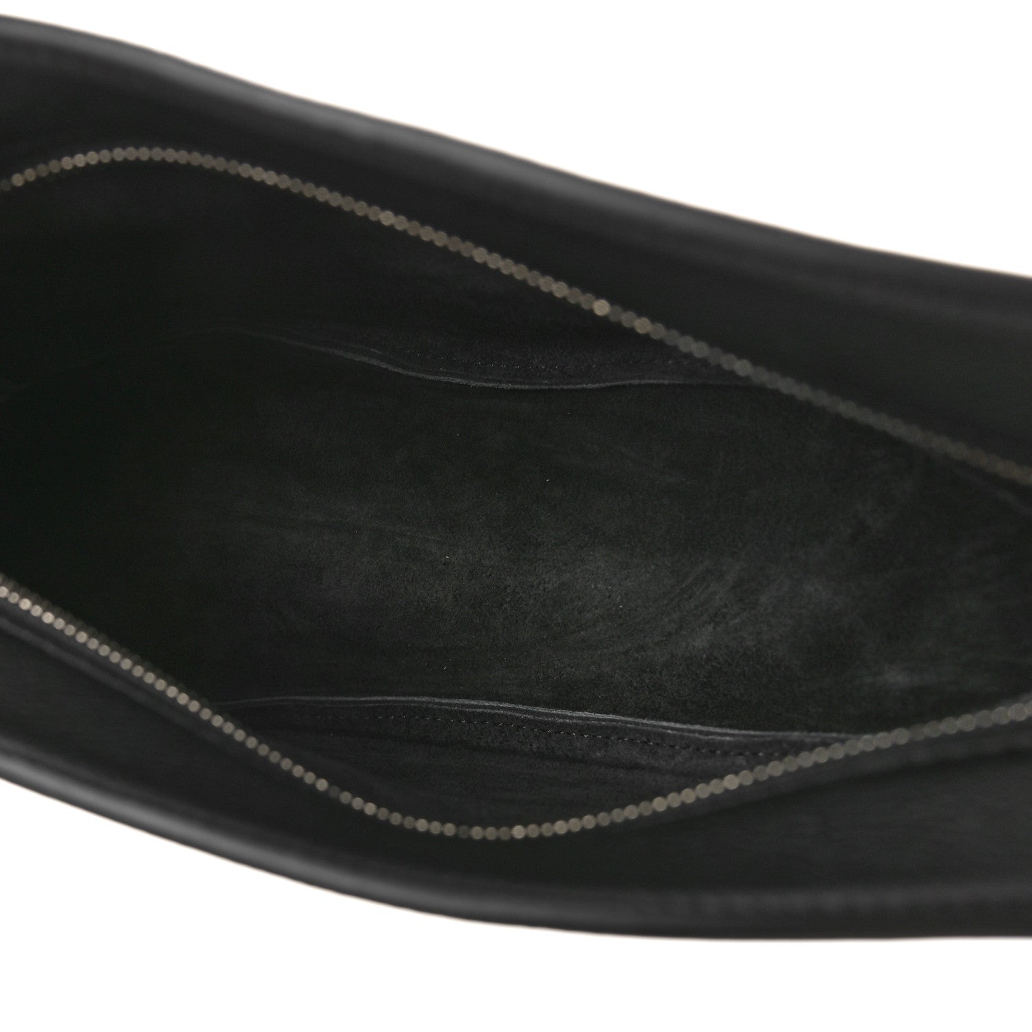 The Row Grained Calfskin Small Slouchy Banana Bag Black 6 of 7