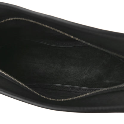 The Row Grained Calfskin Small Slouchy Banana Bag Black 6 of 7