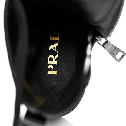 Prada Spazzolato Chocolate 50mm Combat Boots 35.5 Black 8 of 9
