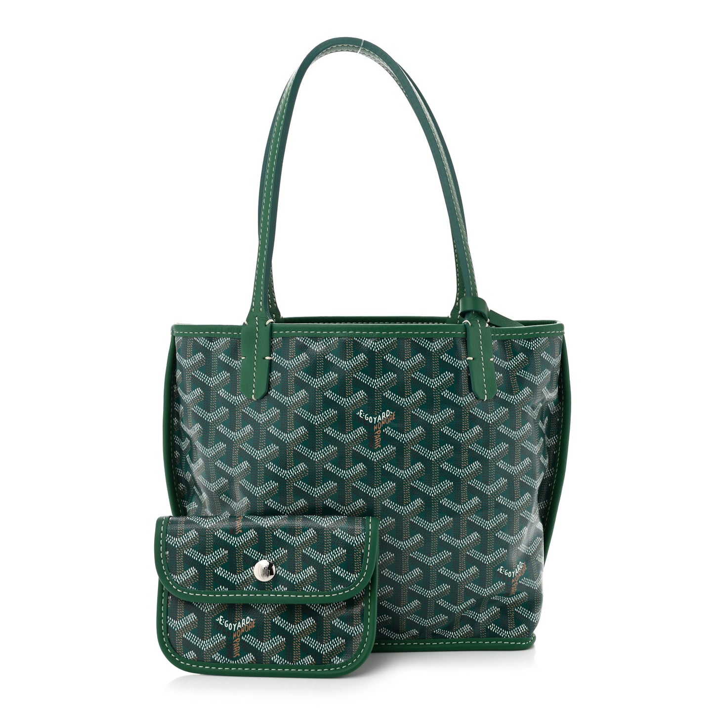 Goyardine Reversible Mini Anjou Green