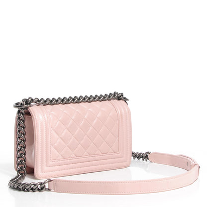 Chanel Lambskin Quilted Small Boy Flap Light Pink 3 of 7