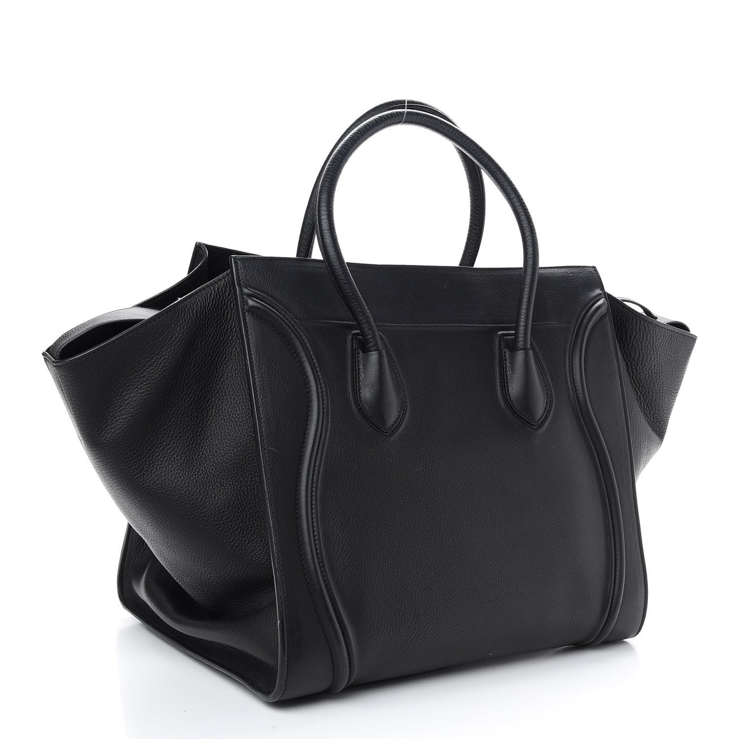 Supple Calfskin Medium Phantom Luggage Black