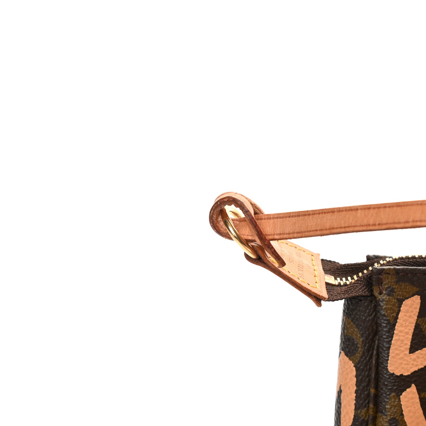 Monogram Graffiti Pochette Accessories Peach