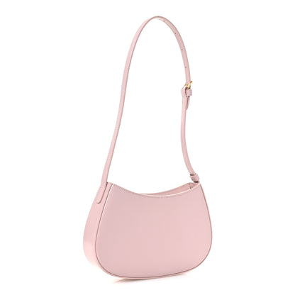 Celine Shiny Calfskin Medium Tilly Triomphe Shoulder Bag Bleached Pink 3 of 13