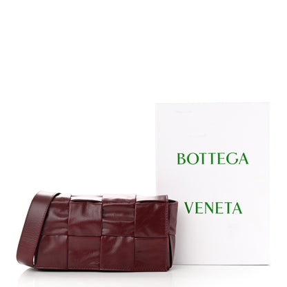 Bottega Veneta Paper Calfskin Intrecciato Cassette Belt Bag Bordeaux 11 of 11