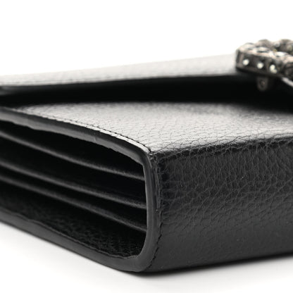 Gucci Calfskin Mini Dionysus Chain Wallet Black 8 of 11