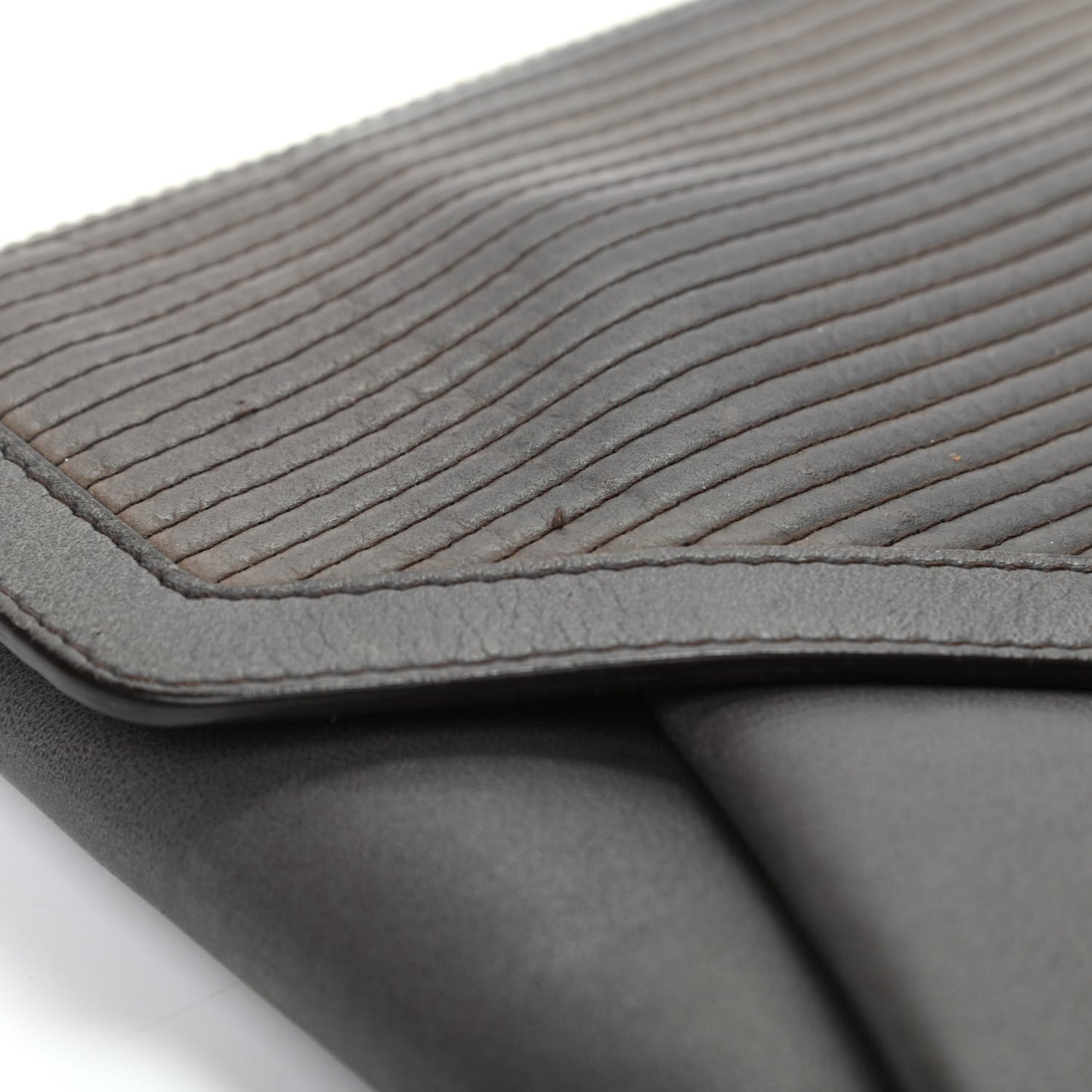 Calfskin Stitched Antigona Envelope Clutch Grey