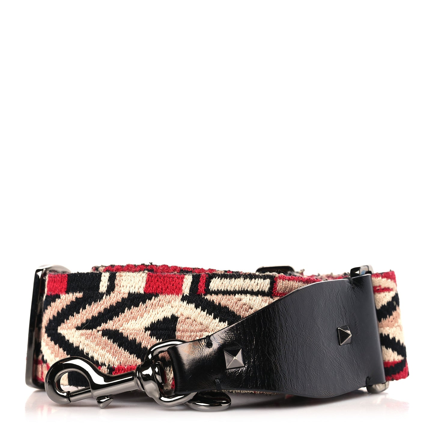 Canvas Loveblade Embroidered Rockstud Guitar Strap Multicolor