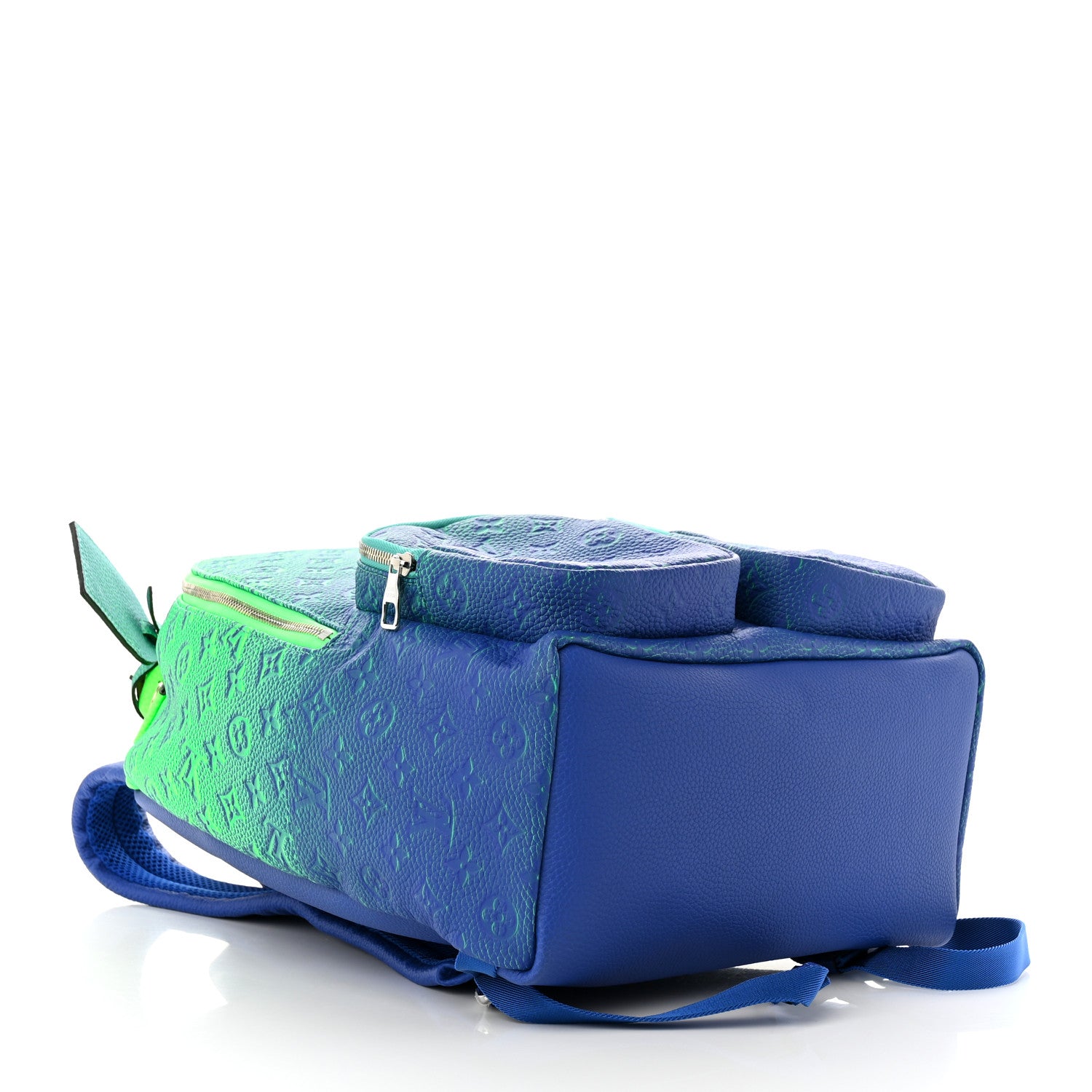 Louis Vuitton Taurillon Illusion Multipockets Backpack Bleu Vert 1292803 – FASHIONPHILE