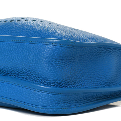 Hermes Taurillon Clemence Evelyne III PM Bleu Hydra 10 of 13