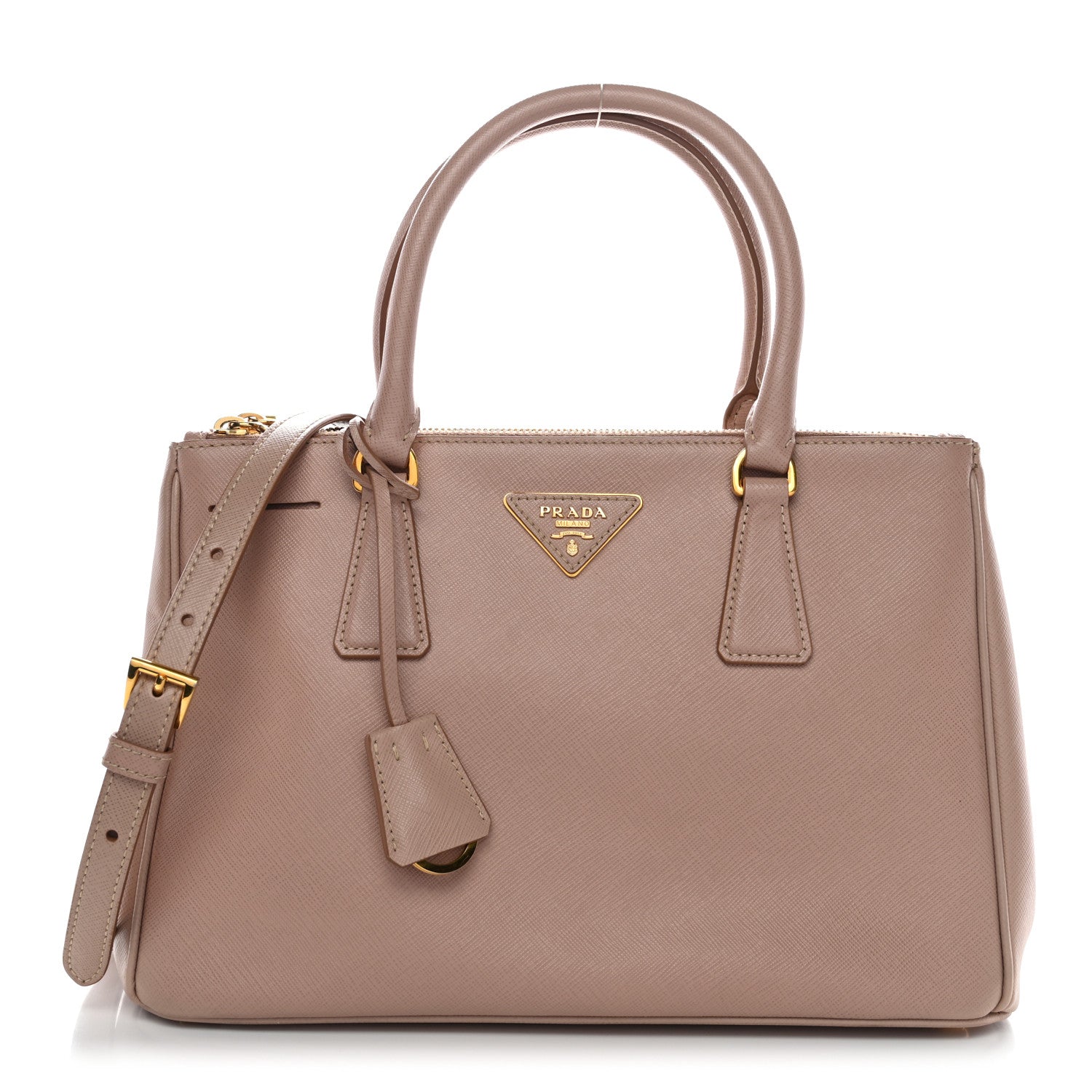 Prada Saffiano Small Galleria Double Zip Tote Cammeo 1 of 11
