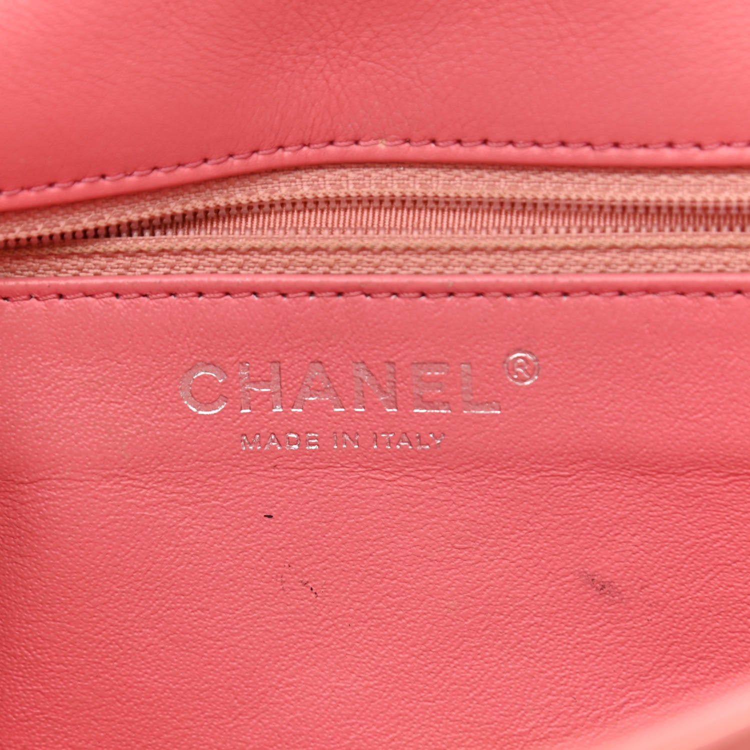 Chanel Patent Chevron Quilted Medium Single Flap Pink 6 of 15