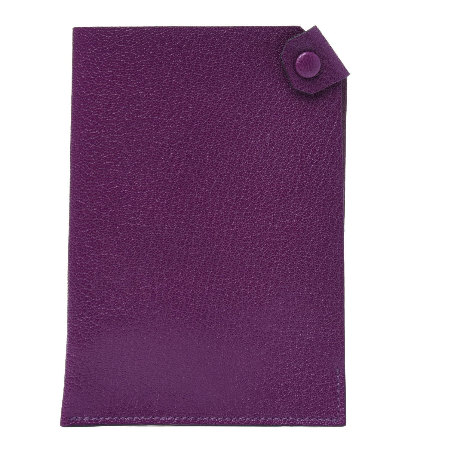 Hermes Chevre Mysore Tarmac Passport Holder Anemone 1 of 3