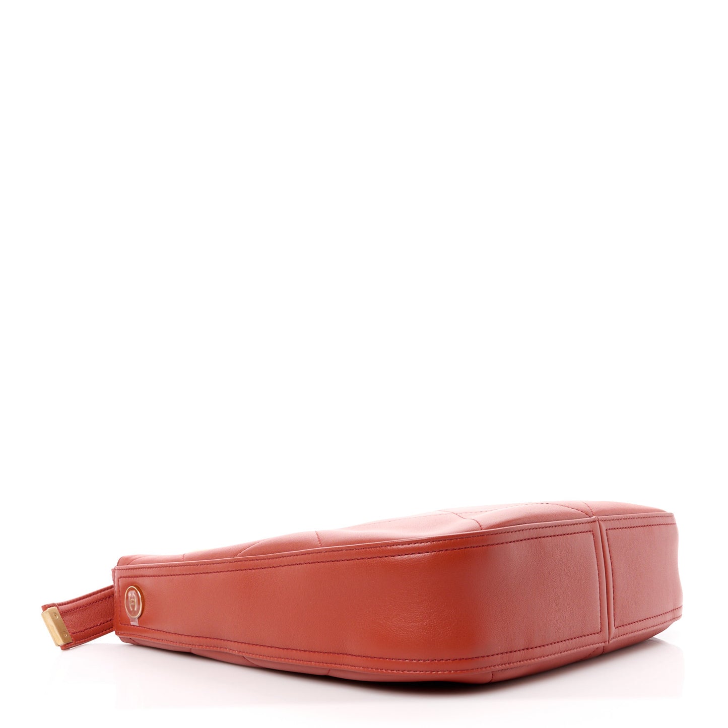 Calfskin Stitched Easy Mood Hobo Brown