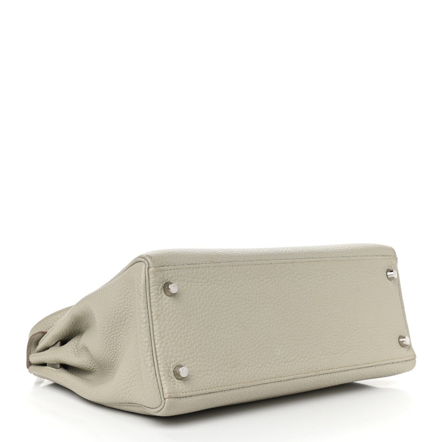 Hermes Taurillon Clemence Kelly Retourne 32 Gris Perle 4 of 13
