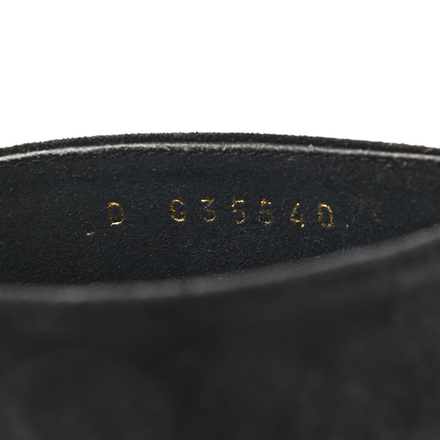 Suede Patent Calfskin Cap Toe Pearl Mule 39 Black