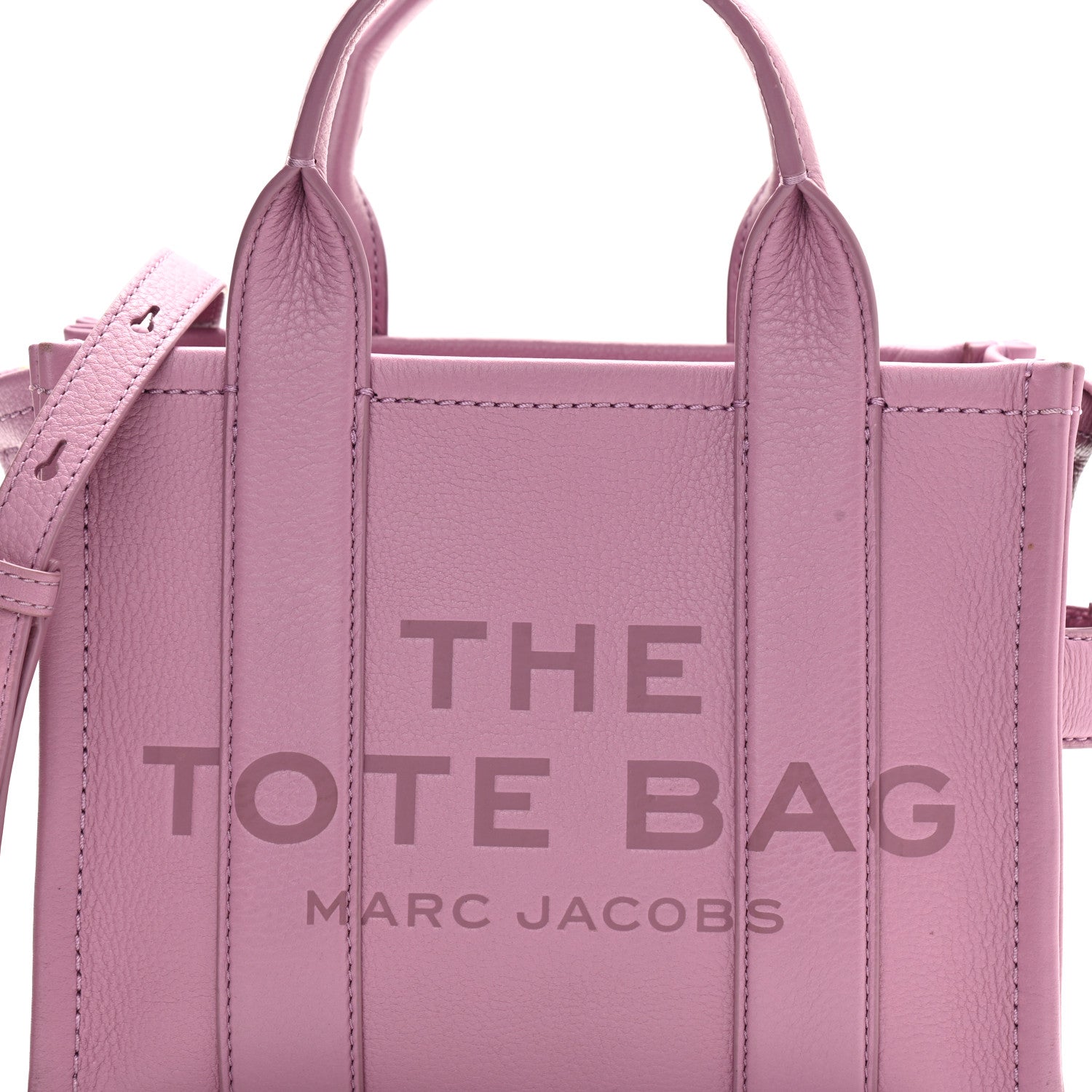 Marc Jacobs Grained Calfskin Small The Tote Bag Orchid Haze 9 of 14