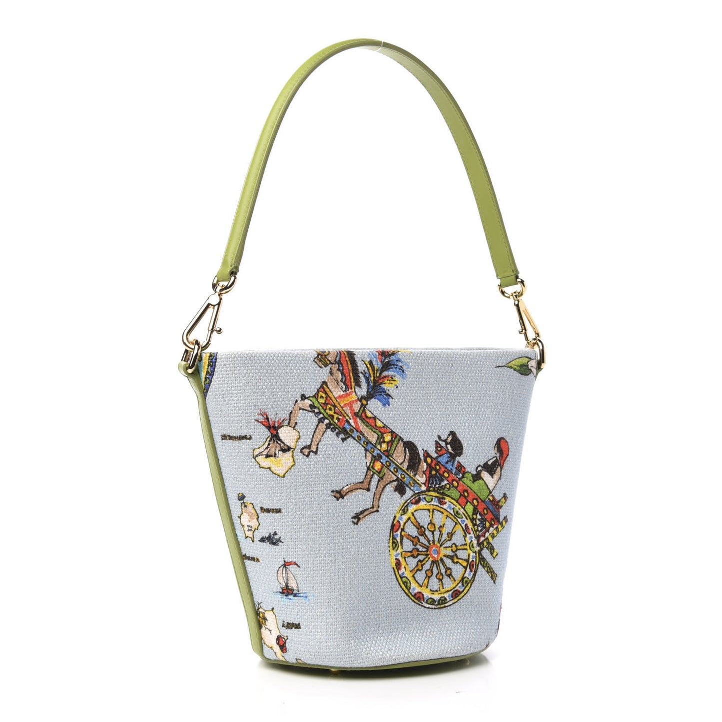 Canvas Printed Shoulder Bag Multicolor