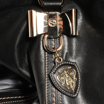 Gucci Nappa Leather Duchessa Large Boston Bag Black 8 of 9