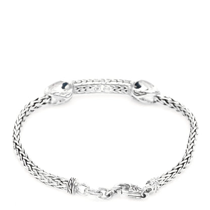 John Hardy Sterling Silver Diamond Asli Classic Chain Link ID Bracelet 2 of 5