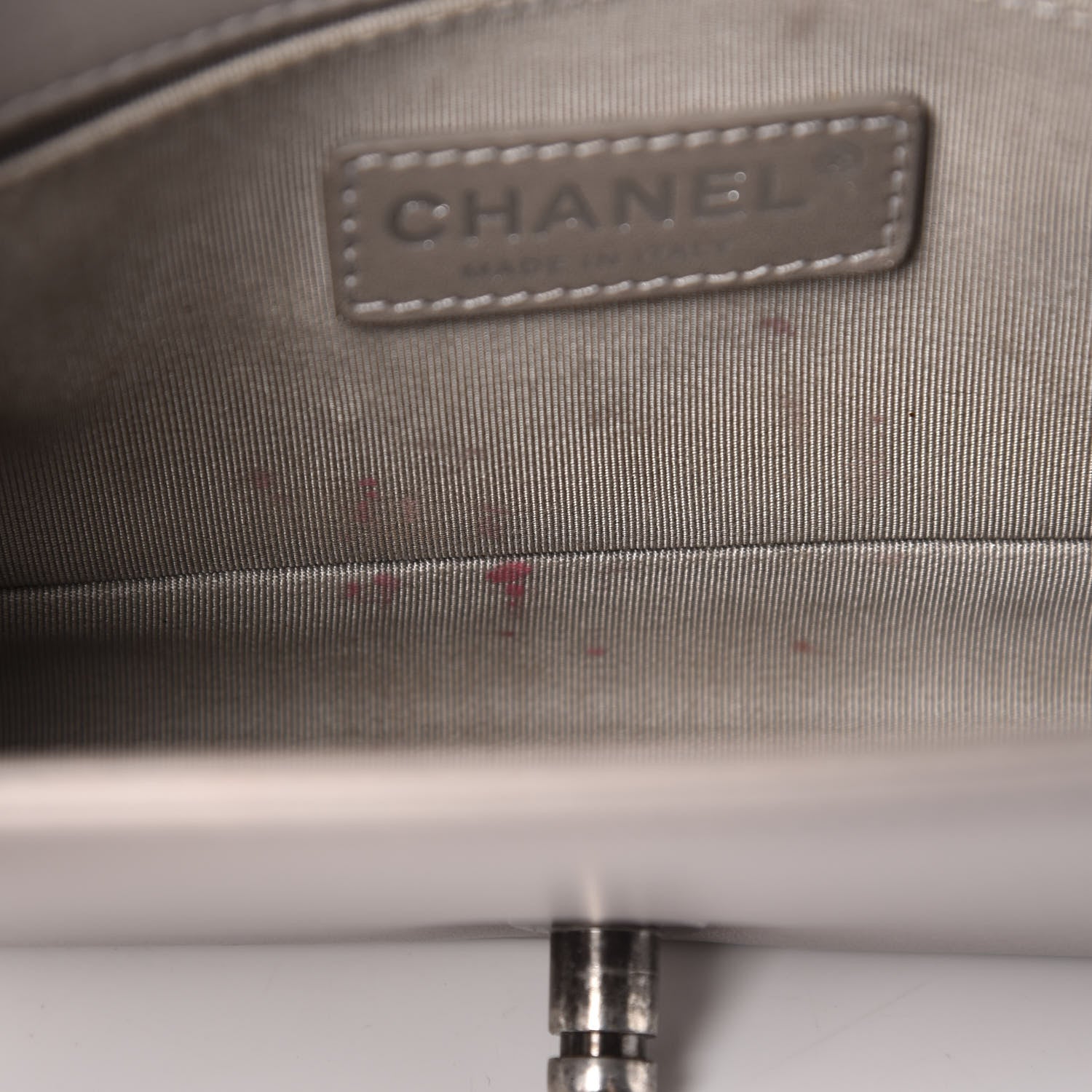 Chanel Calfskin Quilted Small Boy Flap Taupe 10 of 11