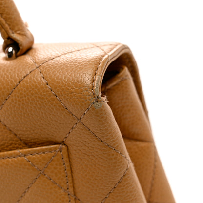 Chanel Caviar Quilted Jumbo Kelly Flap Beige 15 of 16