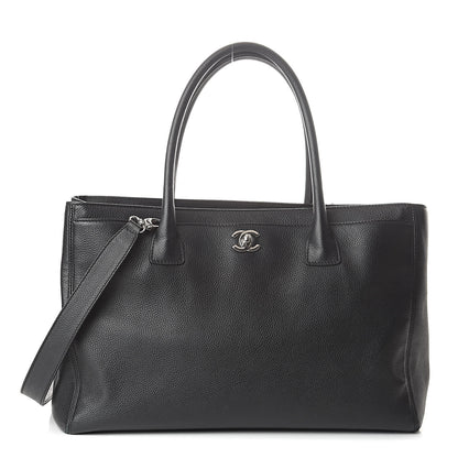 Chanel Calfskin Cerf Executive Shopper Tote Black 1 of 11